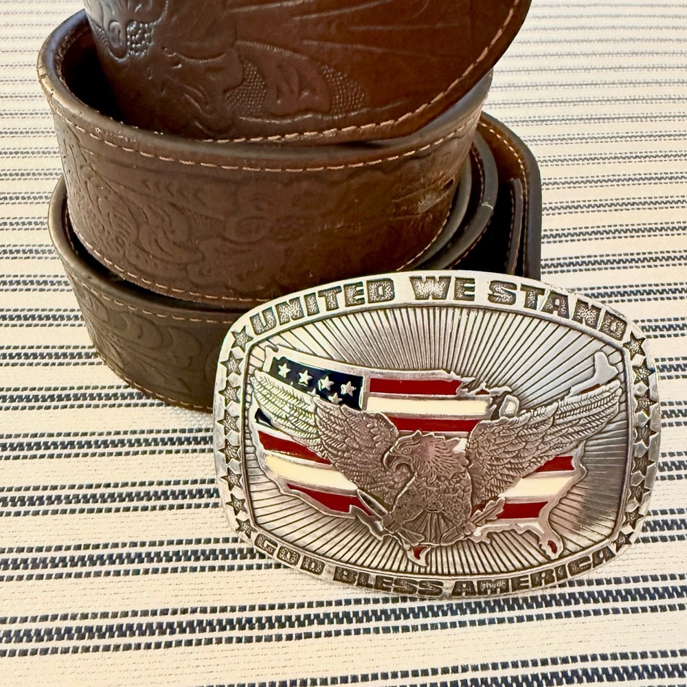Men's Snap Wrangler Belt & Crumrine Buckle